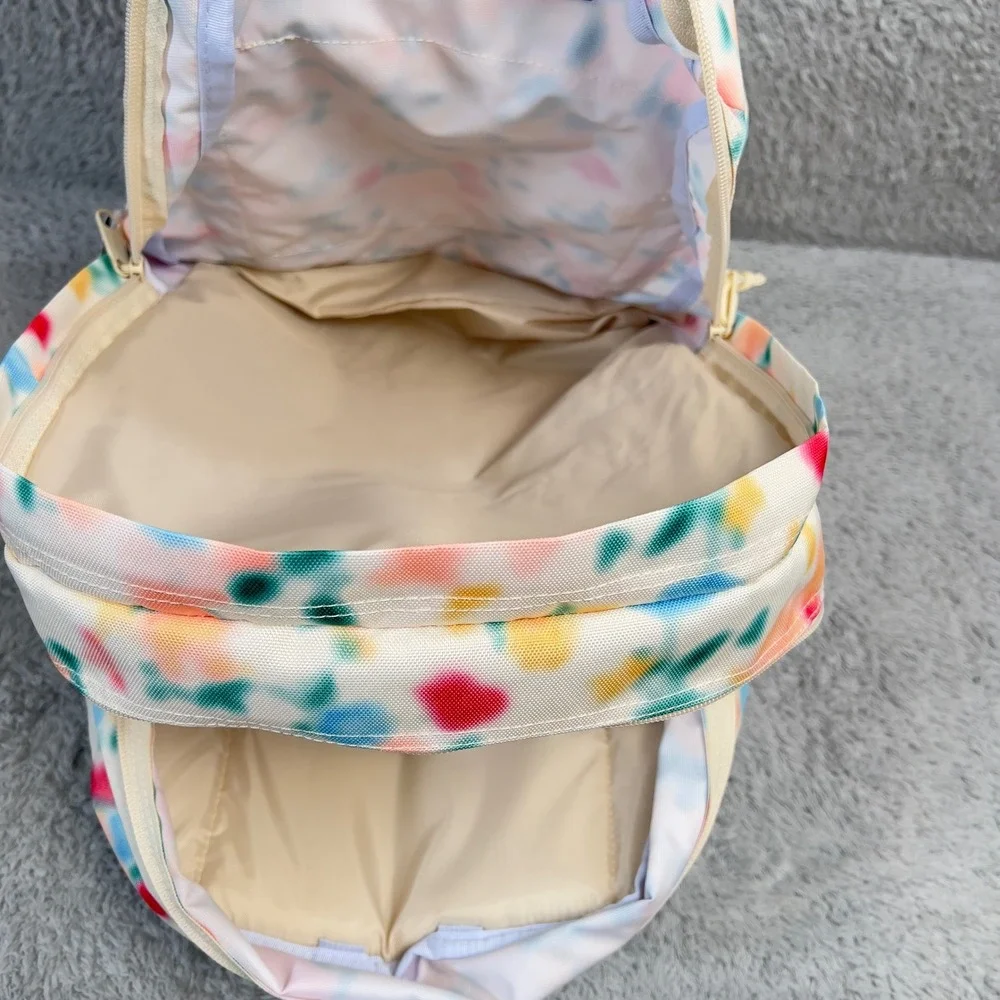 Trans by JanSport‎ Tie Dye Laptop Backpack Multi Color Floral 15 Inch Sleeve NWT